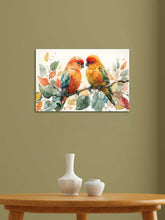 Abstract canvas painting wall décor Minimalist Floral landscape colorful